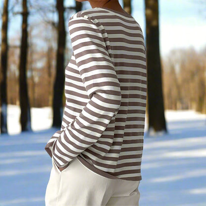 Essential Collection | Women's Top with Relaxed Fit & Timeless Striped Design | Comfortable Everyday Wear