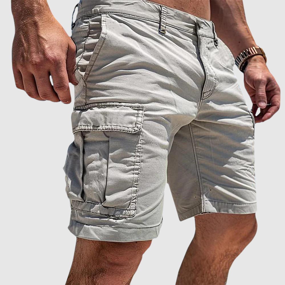 Everyday Essentials | Men's Cargo Shorts with Knee-Length Design | Comfortable Fit for Versatile Summer Style