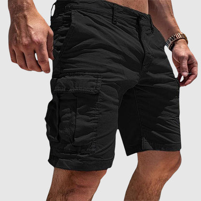 Everyday Essentials | Men's Cargo Shorts with Knee-Length Design | Comfortable Fit for Versatile Summer Style