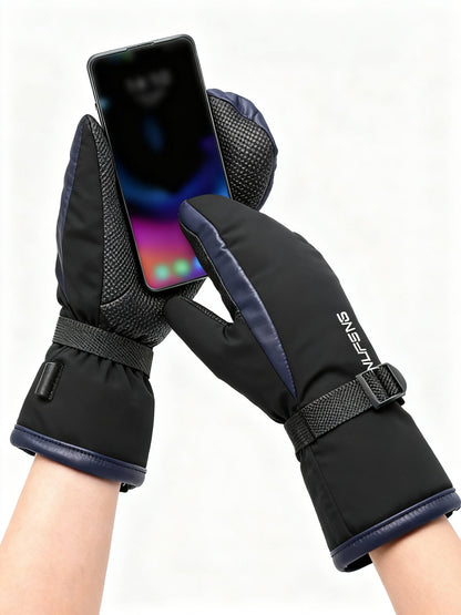 Dual-Sided Electric Heated Waterproof Mitten Gloves — USB 2