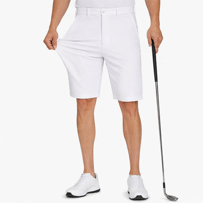 Felix Grant | Men's Golf Shorts with Flat-Front Design & Knee-Length Comfort | Stylish Fit for Course and Practice