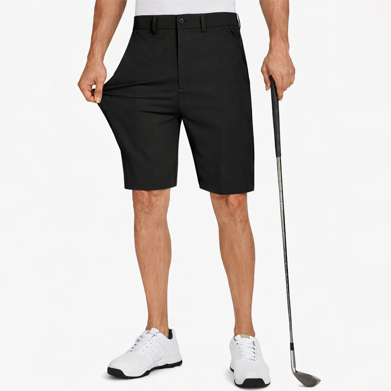 Felix Grant | Men's Golf Shorts with Flat-Front Design & Knee-Length Comfort | Stylish Fit for Course and Practice