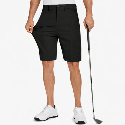 Felix Grant | Men's Golf Shorts with Flat-Front Design & Knee-Length Comfort | Stylish Fit for Course and Practice