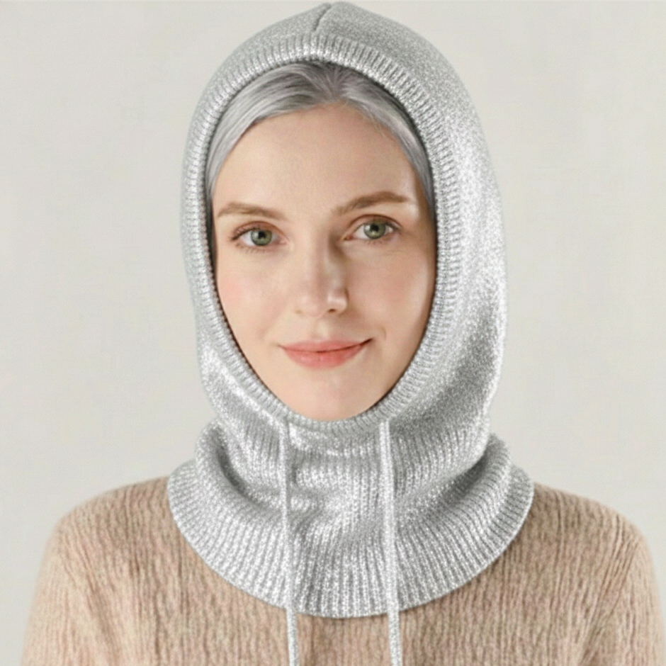 Cashmere-Blend Knit Beanie — Adjustable Drawstring Fit 3