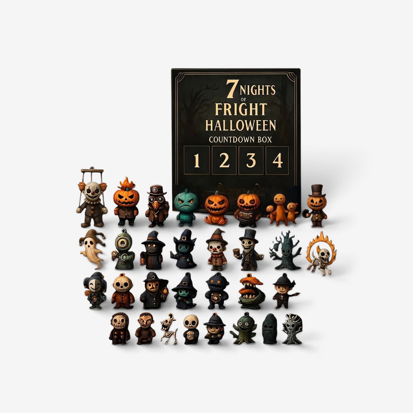 Halloween 31-Day Countdown Box with Mini Figures 1