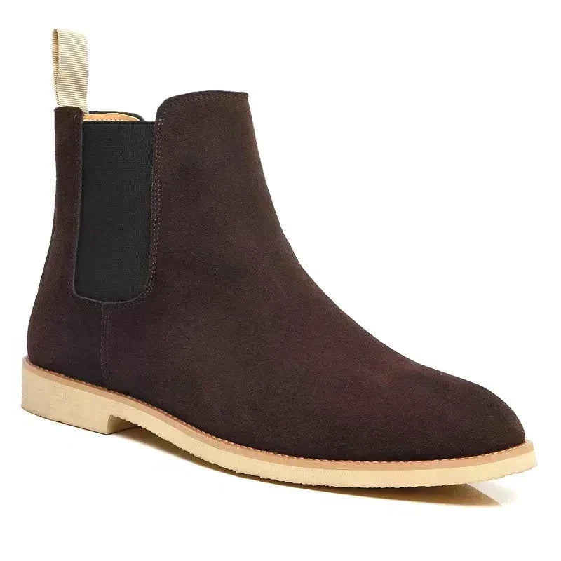 Luxury Chelsea Boots for Men — Suede & Leather Slip-On 5