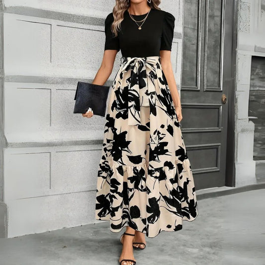 Hannah Collection | Floral Maxi Dress with A-Line Silhouette | Effortless Style for Any Occasion