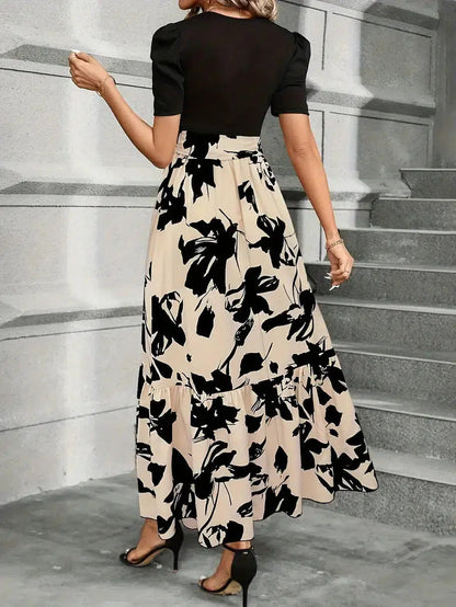 Hannah Collection | Floral Maxi Dress with A-Line Silhouette | Effortless Style for Any Occasion