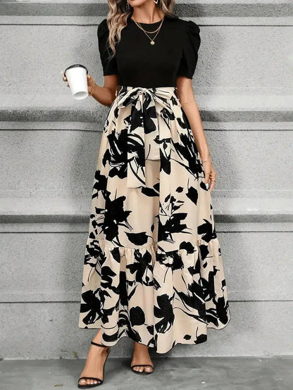 Hannah Collection | Floral Maxi Dress with A-Line Silhouette | Effortless Style for Any Occasion