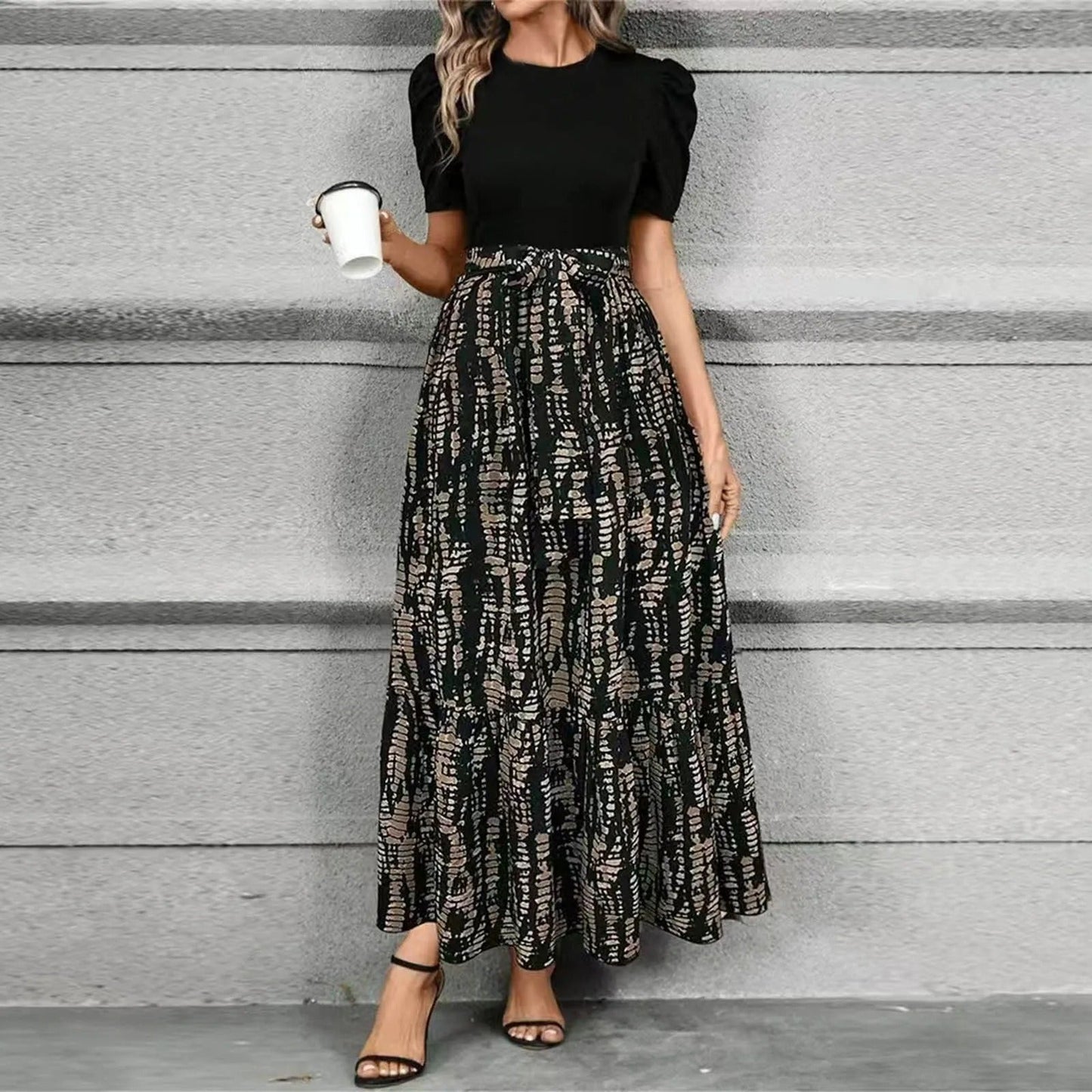 Hannah Collection | Floral Maxi Dress with A-Line Silhouette | Effortless Style for Any Occasion