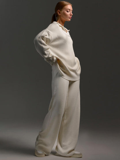 Hannah Collection | Women's Loungewear Set with Polished Collar | Effortless Style for Everyday Comfort