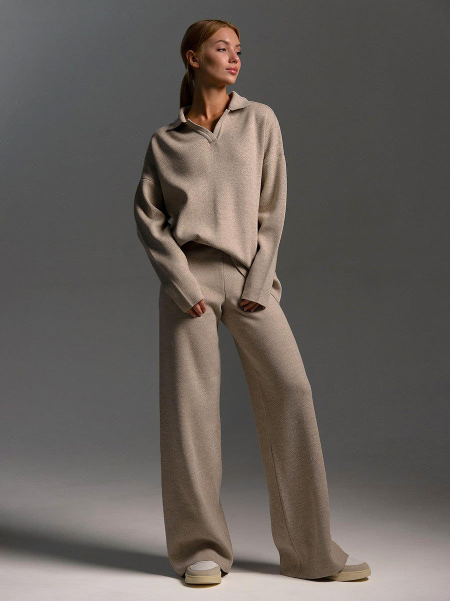 Hannah Collection | Women's Loungewear Set with Polished Collar | Effortless Style for Everyday Comfort