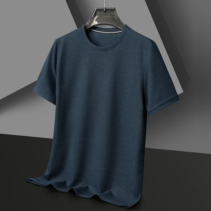 Harbor Collection | Men's T-Shirt with Waffle Knit Fabric | Classic Fit for All-Day Comfort