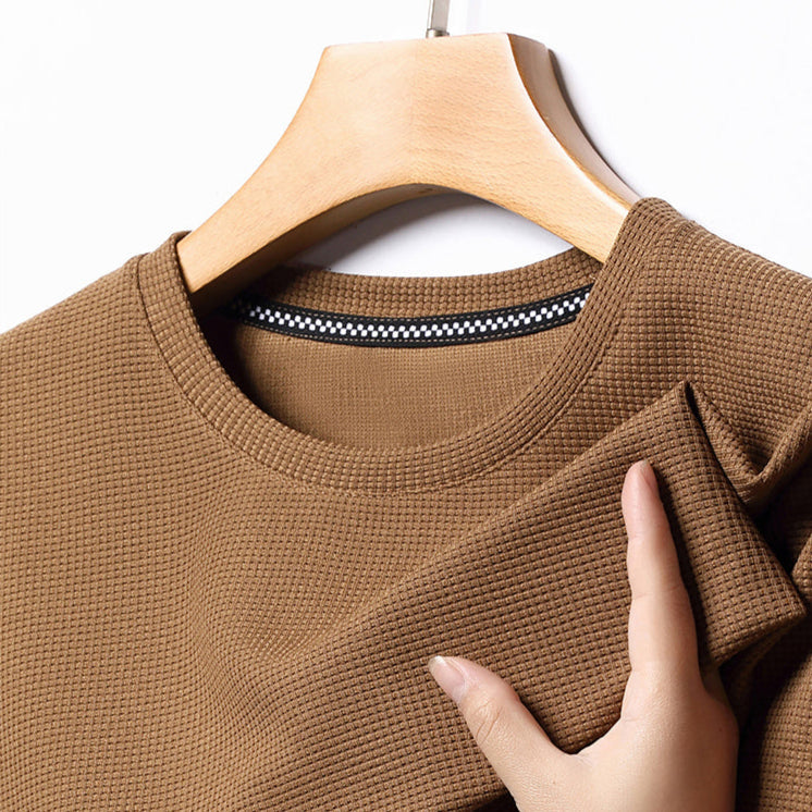 Harbor Collection | Men's T-Shirt with Waffle Knit Fabric | Classic Fit for All-Day Comfort