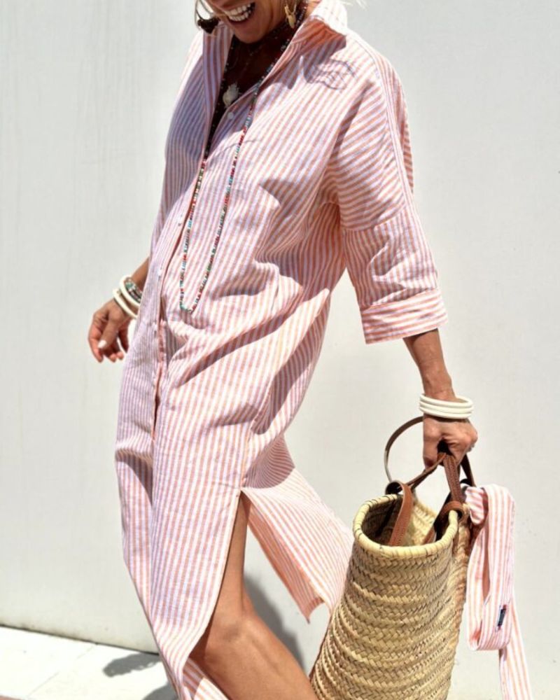 Harper Collection | Women's Summer Shirt Dress with Breathable Fabric | Effortless Style for Any Occasion