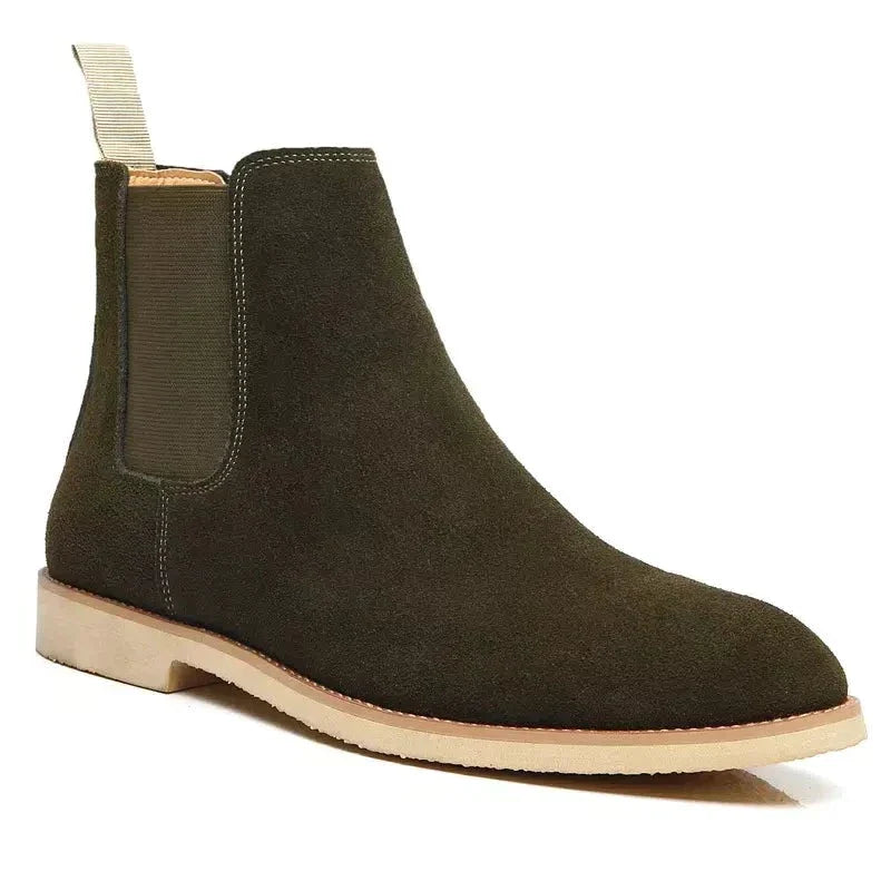 Luxury Chelsea Boots for Men — Suede & Leather Slip-On 4