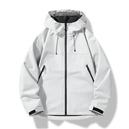 Heinrich | Men's Waterproof Jacket with Hood & Windproof Design | Lightweight Comfort for Outdoor Adventures