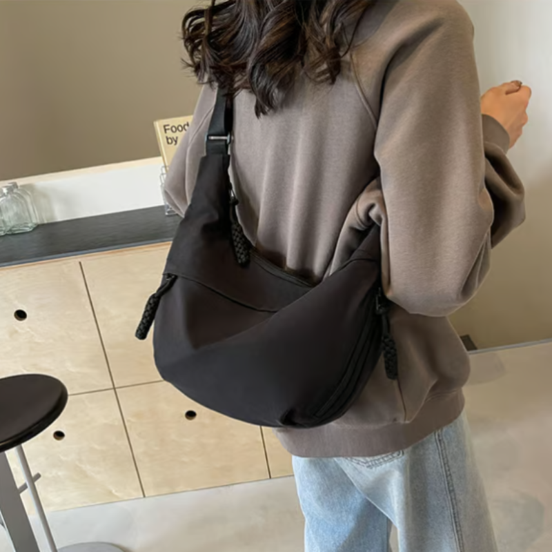 Unisex Crossbody Hip Bag — Water-Resistant Nylon Multi-Wear 13