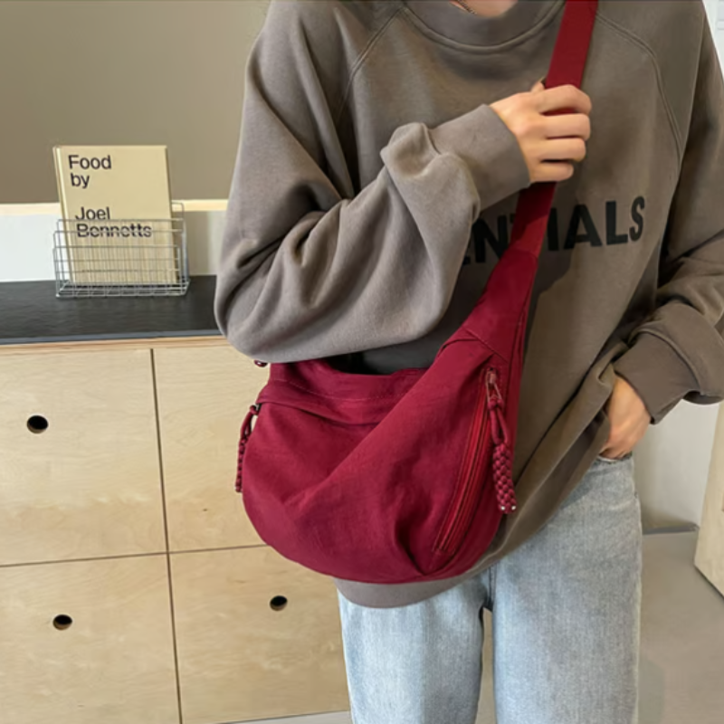Unisex Crossbody Hip Bag — Water-Resistant Nylon Multi-Wear 14