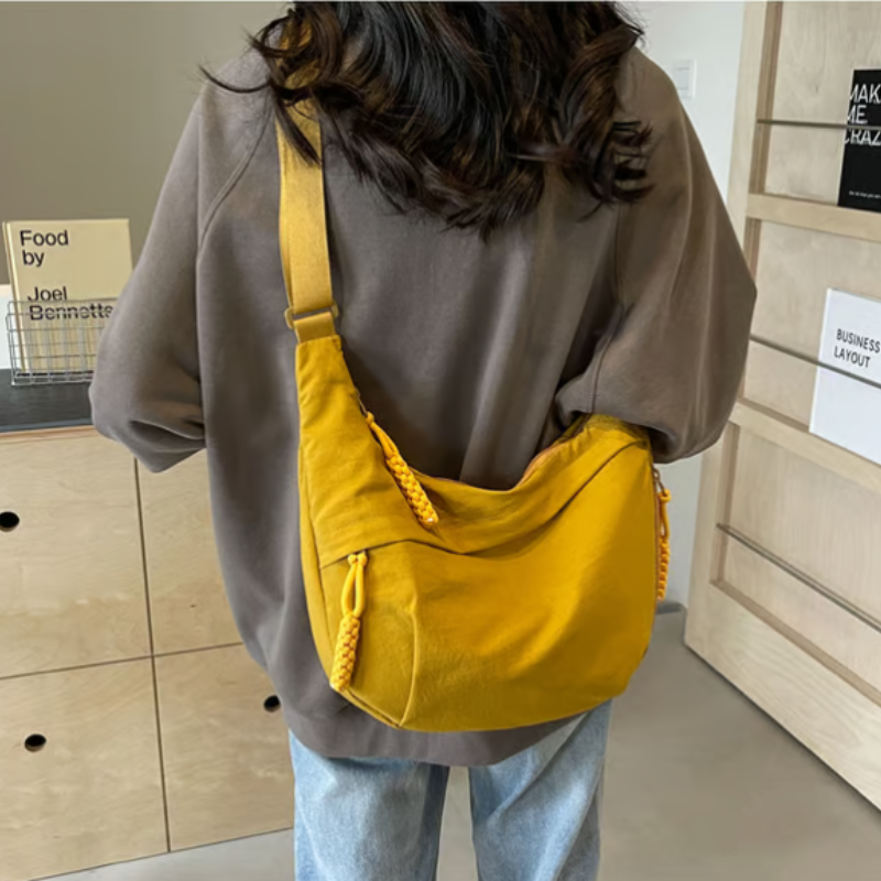 Unisex Crossbody Hip Bag — Water-Resistant Nylon Multi-Wear 15