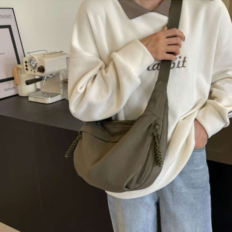 Unisex Crossbody Hip Bag — Water-Resistant Nylon Multi-Wear 12