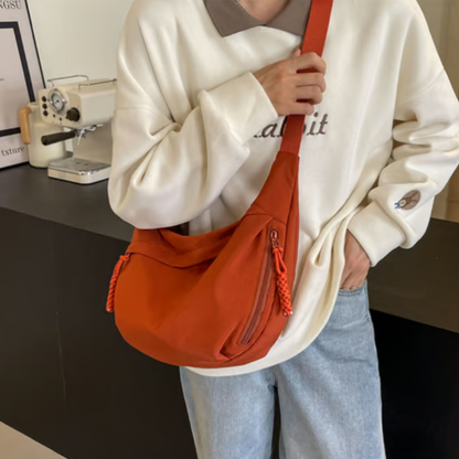 Unisex Crossbody Hip Bag — Water-Resistant Nylon Multi-Wear 4