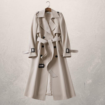 Women's Classic Belted Trench Coat — Tailored Silhouette 6