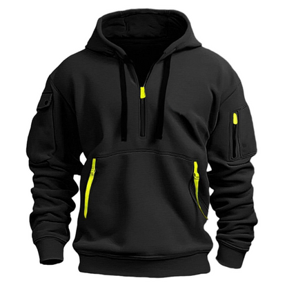 Hugo Collection | Men's Hoodie with Functional Zipper Pockets | Cozy Fabric for Everyday Comfort