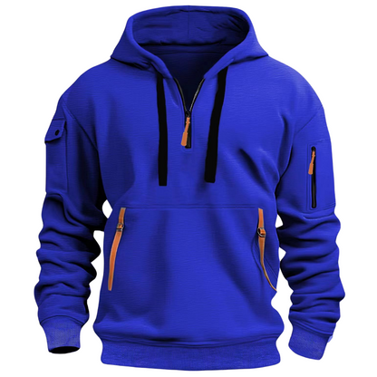 Hugo Collection | Men's Hoodie with Functional Zipper Pockets | Cozy Fabric for Everyday Comfort
