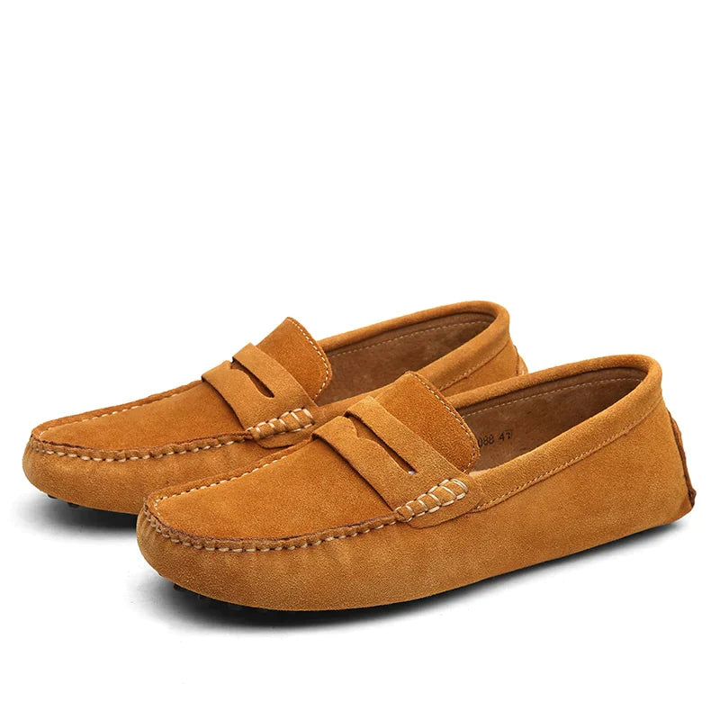 Hugo | Men's Brown Loafers with Soft Lining | Stylish Versatile Footwear for Every Occasion