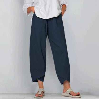 Tarni™ Chic Summer Pants — Breathable Linen-Feel Women's Trousers 1
