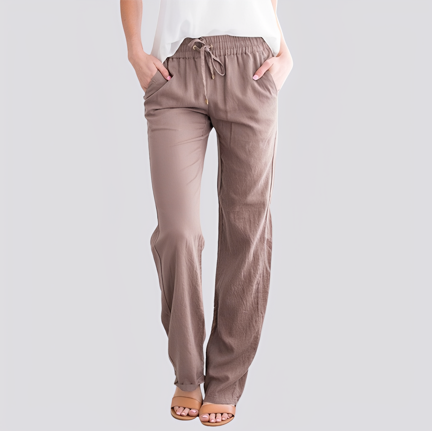 Isabel | Lightweight Trousers with Elastic Waistband | Versatile Comfort for Everyday Style