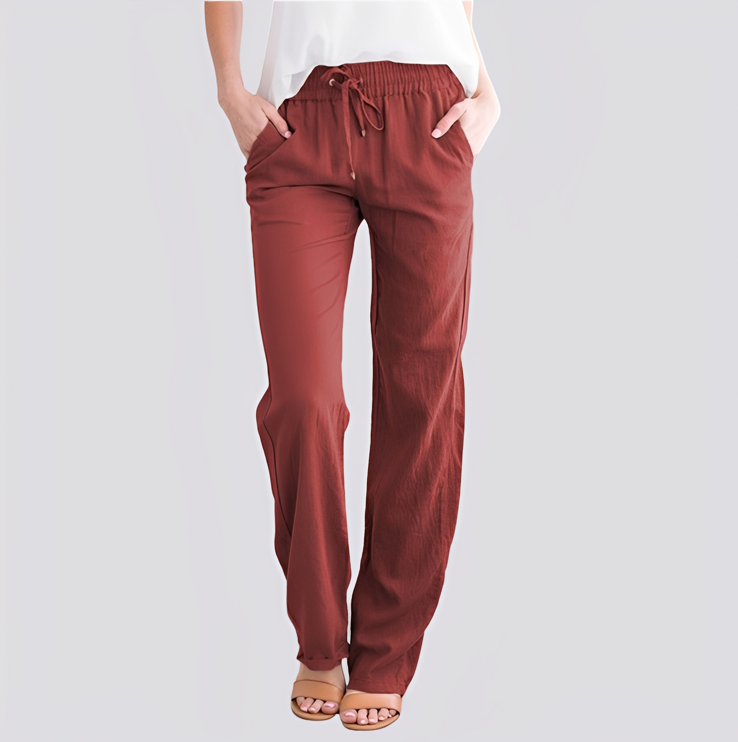 Isabel | Lightweight Trousers with Elastic Waistband | Versatile Comfort for Everyday Style