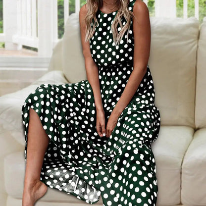 Isabelle Collection | Women's Dress with Polka Dot Print & Sleeveless Design | Effortless Summer Style for Everyday Wear