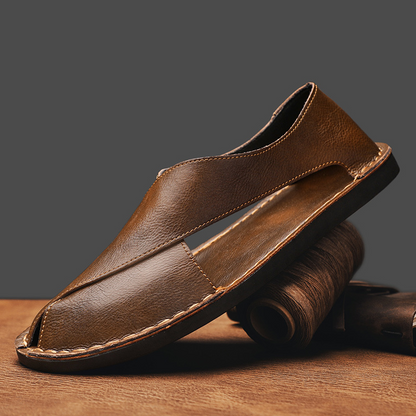 Italian Leather Sandals for Women with Cushioned Sole | Stylish Comfort for Everyday Wear