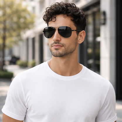 Jack Collection | Aviator Sunglasses with Polarized UV400 Lenses | Lightweight Metal Frame for Ultimate Comfort