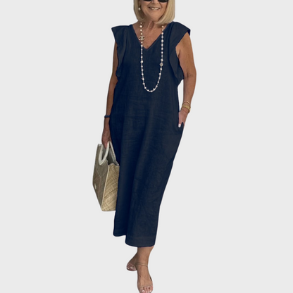 Jasmine Collection | Women's Maxi Dress with Pockets | Lightweight Summer Style