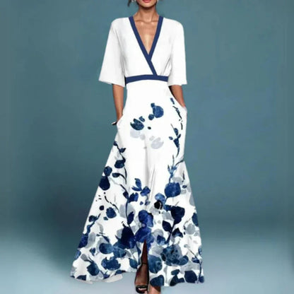 Jill™ | Floral Maxi Dress for Women with Flowing Silhouette | Elegant Long Dress for Timeless Style