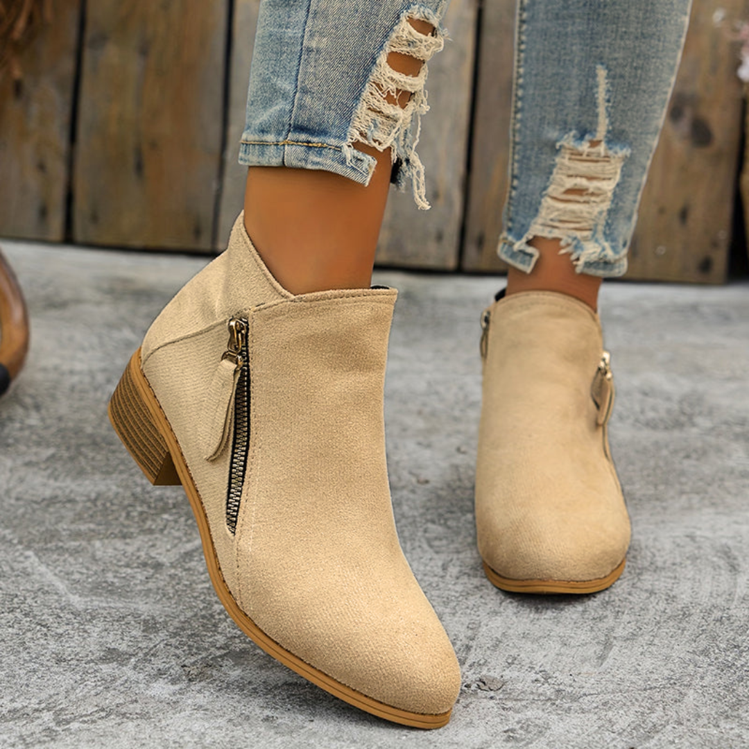 Joanna Collection | Women's Zipper Shoes with Orthopedic Support | Elegant Footwear for All-Day Comfort