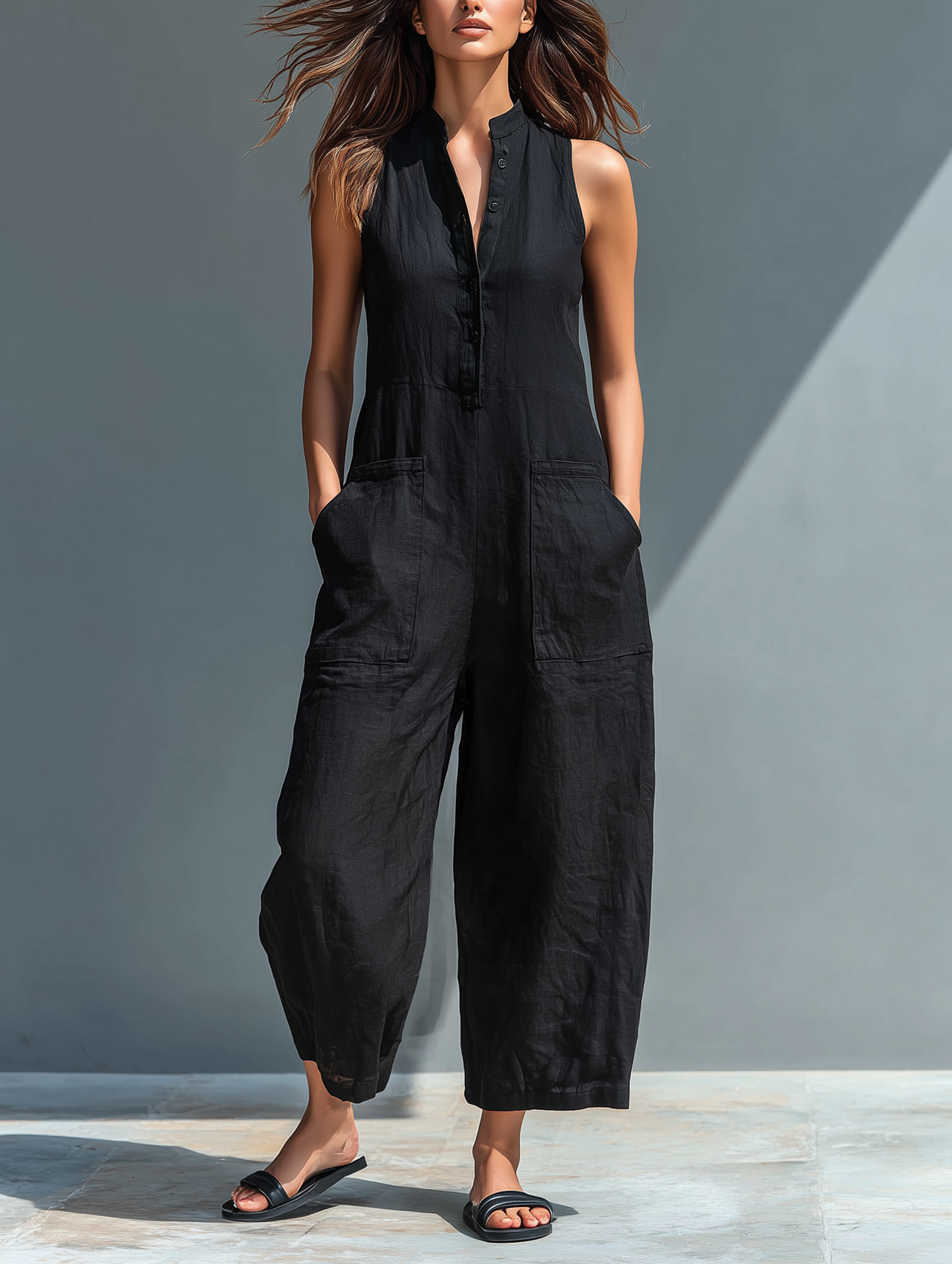 Lorraine Collection | Wide Leg Jumpsuit for Women with Breathable Fabric | Effortless Style for Everyday Comfort