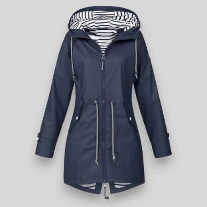 Women's Waterproof Rain Jacket — Lightweight Adjustable Hood 1