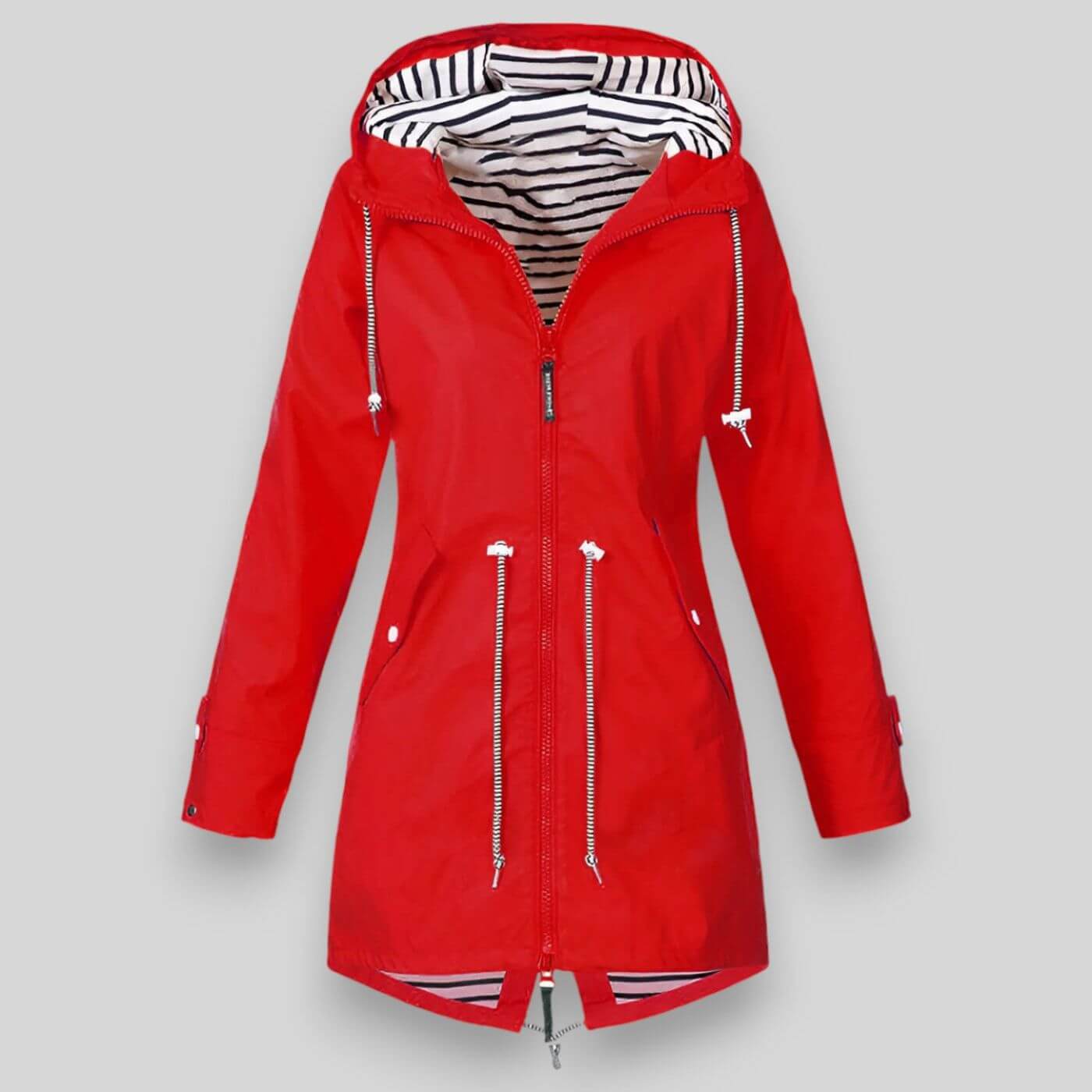 Women's Waterproof Rain Jacket — Lightweight Adjustable Hood 3