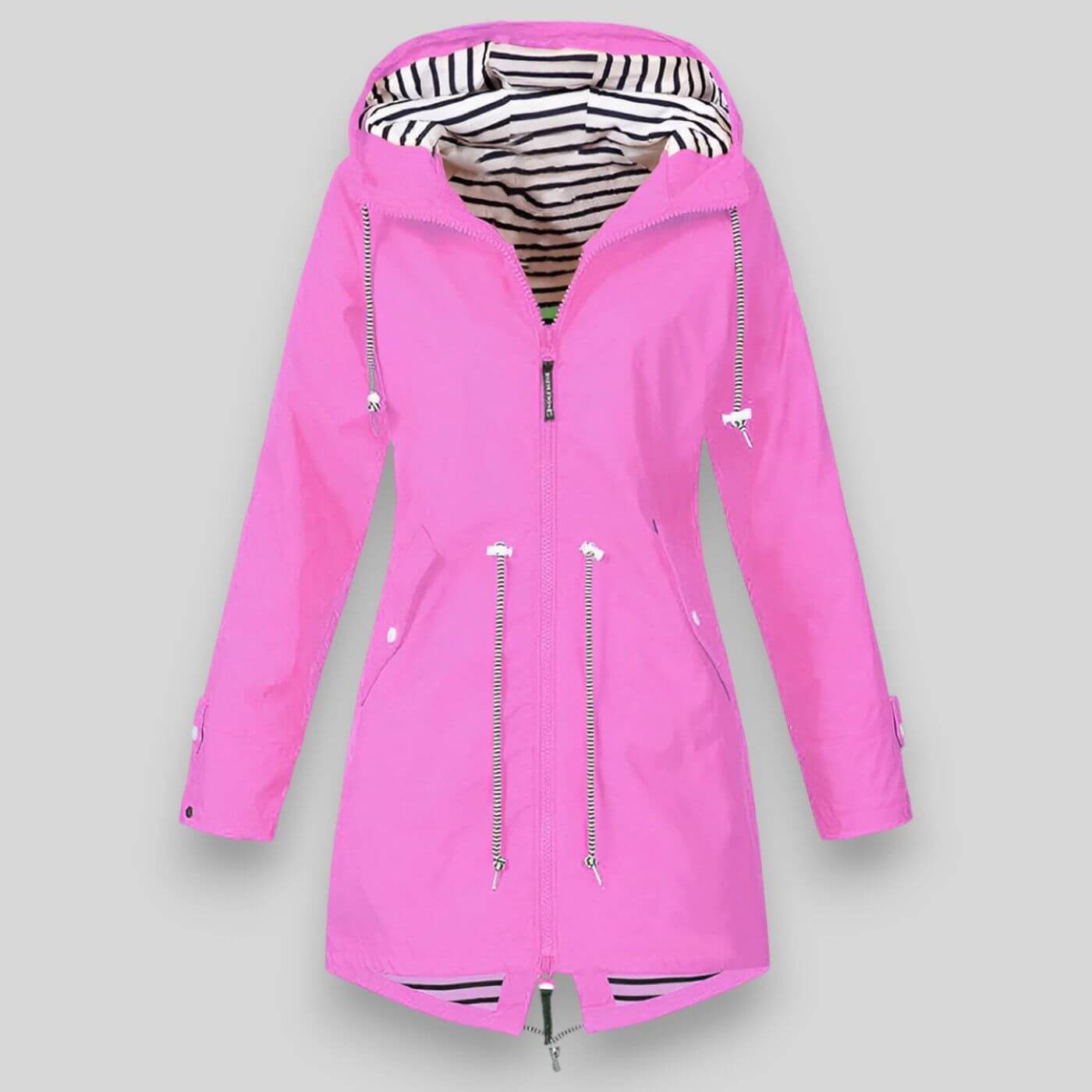 Women's Waterproof Rain Jacket — Lightweight Adjustable Hood 4
