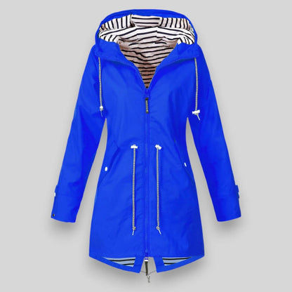 Women's Waterproof Rain Jacket — Lightweight Adjustable Hood 5