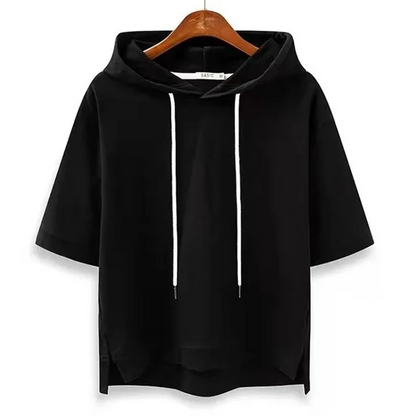 Maison Collection | Short Sleeve Hoodie with Lightweight Comfort | Casual Style for Everyday Wear