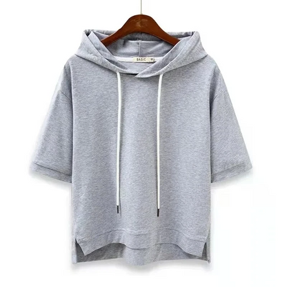 Maison Collection | Short Sleeve Hoodie with Lightweight Comfort | Casual Style for Everyday Wear