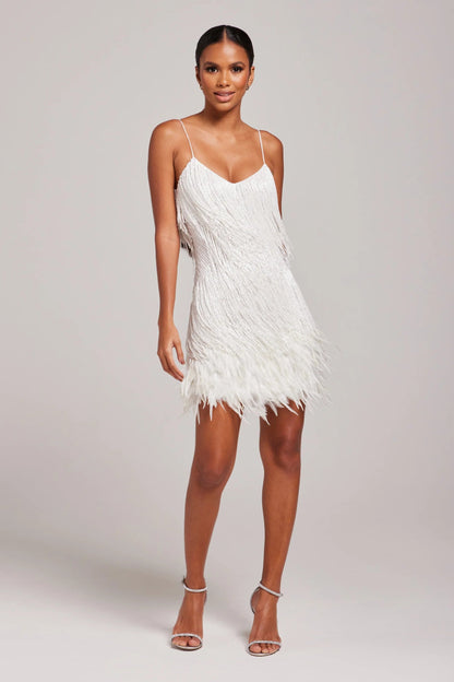 Margaret Collection | Women's Cocktail Dress with Fringe Feathers | Elegant Design for Unforgettable Nights