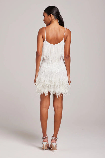 Margaret Collection | Women's Cocktail Dress with Fringe Feathers | Elegant Design for Unforgettable Nights