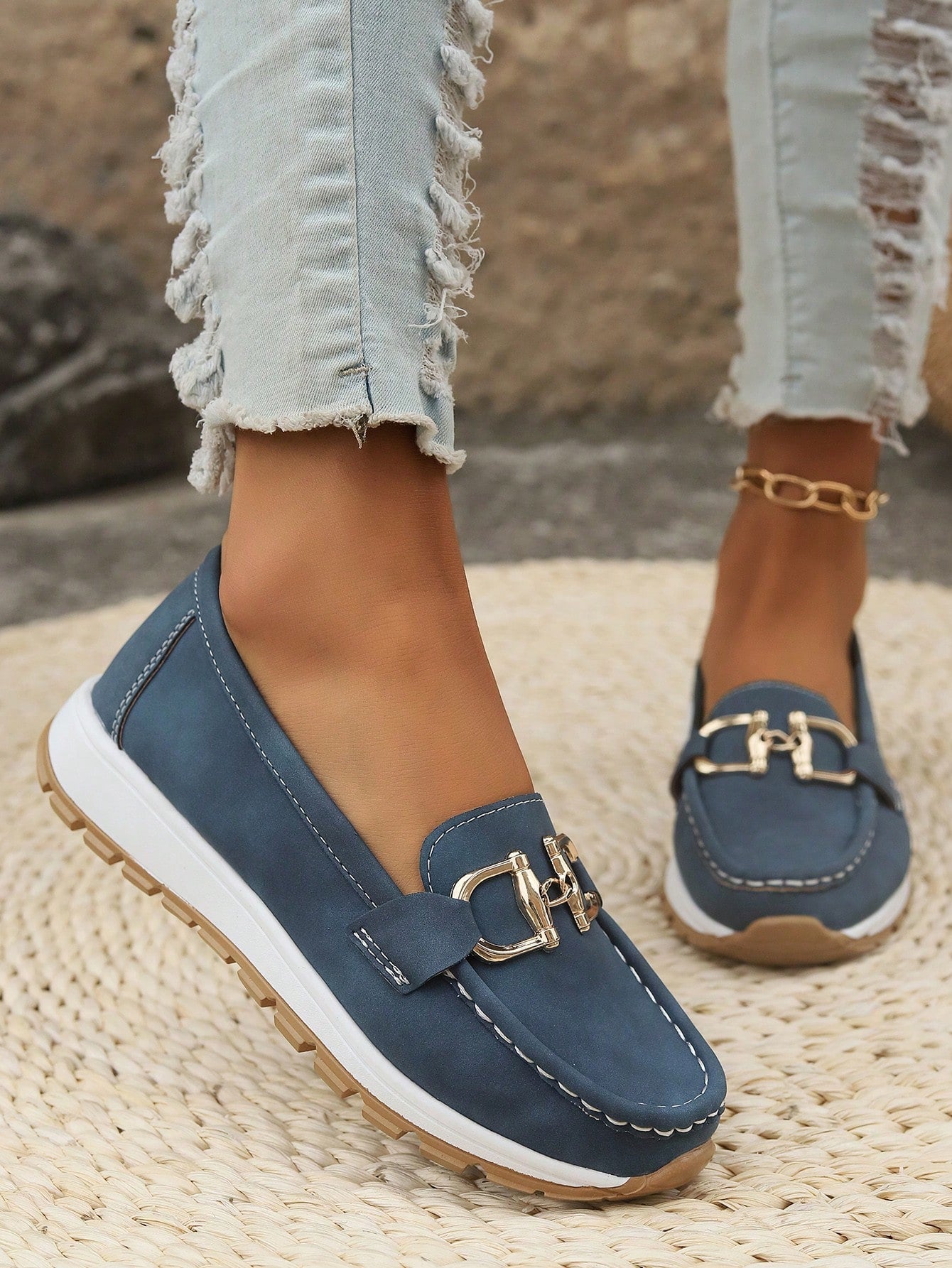 Maria Collection | Black Loafers for Women with Cushioned Footbed | Stylish Comfort for Everyday Wear