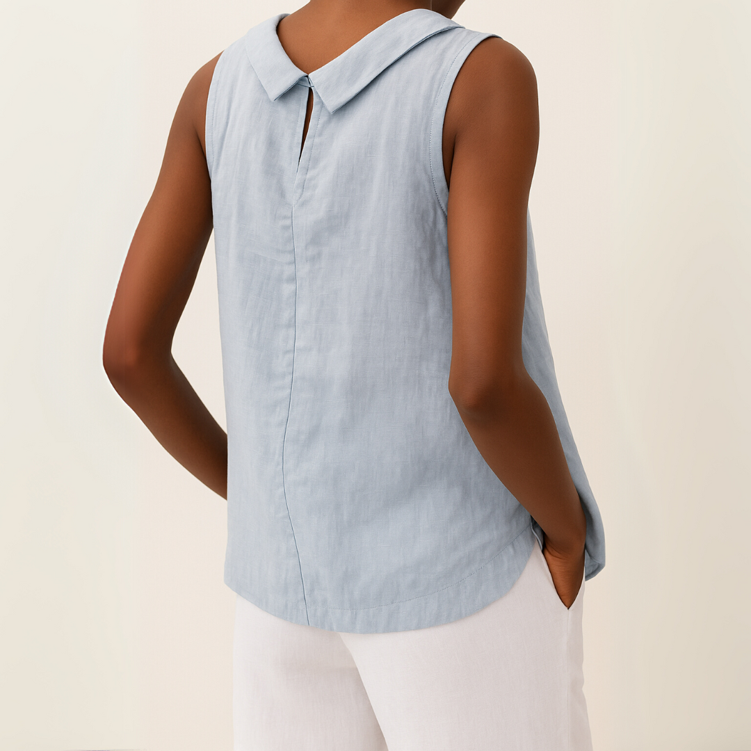 Maria Collection | Women's Sleeveless Top with Flattering Silhouette | Effortless Elegance for Summer Style